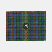 Monogram Colquhoun Tartan Fleece Deken (Voorkant (Horizontaal))