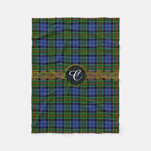 Monogram Colquhoun Tartan Fleece Deken (Voorkant)