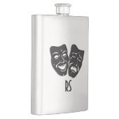 Monogram comedy en tragedie theater heupfles (Rechts)