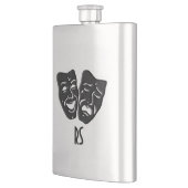 Monogram comedy en tragedie theater heupfles (Links)