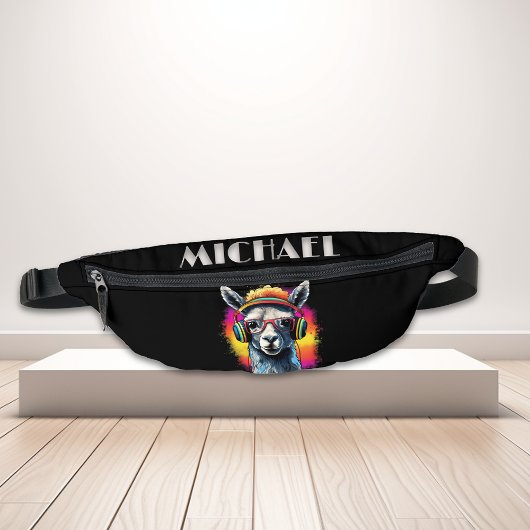 Monogram Cool Neon Retro DJ Lama Heuptasje