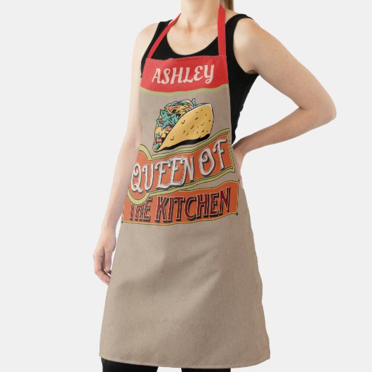 Monogram Cool  ontwerp Amerikaanse Taco Schort (Insitu)