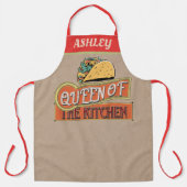 Monogram Cool  ontwerp Amerikaanse Taco Schort (Voorkant)