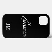 Monogram, cool Vlieger Vliegtuig Vliegen, Minimali Case-Mate iPhone Case (Achterkant (horizontaal))