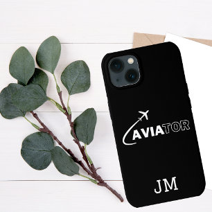 Monogram, cool Vlieger Vliegtuig Vliegen, Minimali Case-Mate iPhone Case