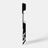 `Monogram coole muzieknoten en pianotoetsen iPhone Hoesje (Linkerkant)