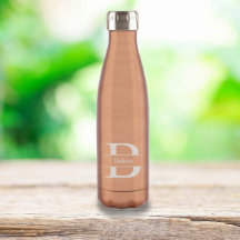 Monogram Copper Insulated Water Bottle
