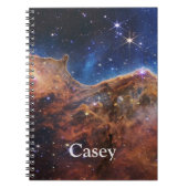 Monogram Cosmic Cliffs Carina Nebula Telescope Notitieboek (Voorkant)