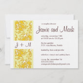 Monogram Couples Shower Invitation Kaart (Voorkant)