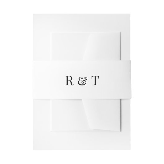 Monogram Couples Wedding Uitnodigingen Wikkel (Voorkant Voorbeeld)