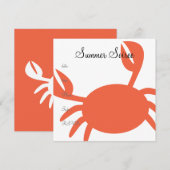 Monogram Crab Kaart (Voorkant / Achterkant)