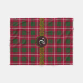Monogram Crawford Tartan Fleece Deken (Voorkant (Horizontaal))