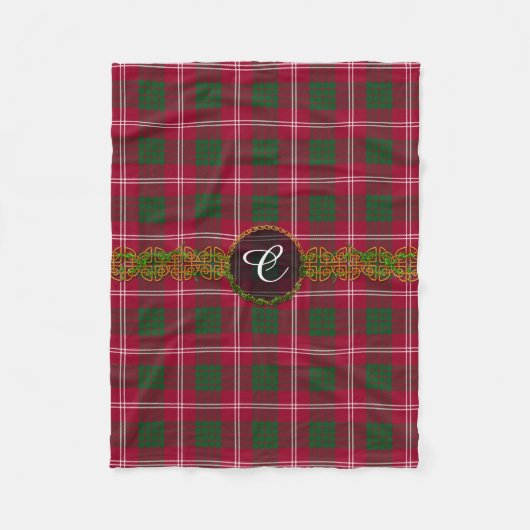 Monogram Crawford Tartan Fleece Deken (Voorkant)