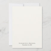 Monogram Cream Achtergrond voor Vellum Overlay Kaart (Achterkant)