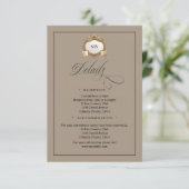 Monogram Creat QR Code Enclosure Card Informatiekaartje (Staand voorkant)