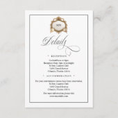 Monogram Creat QR Code Enclosure Card Informatiekaartje (Voorkant)