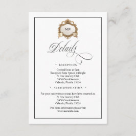 Monogram Creat QR Code Enclosure Card Informatiekaartje