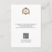 Monogram Creat QR Code Enclosure Card Informatiekaartje (Achterkant)