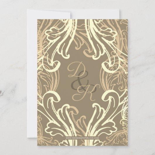 Monogram Crest Black en Gold Vrijgezellenfeest Kaart (Achterkant)