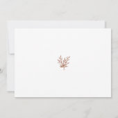 Monogram Crest bruiloft foto Save The Date (Achterkant)