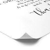 Monogram Crest Cocktail Weddenschap Poster (Hoek)