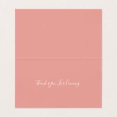 Monogram Crest Gold Blush Trouwplaats Kaarten (Binnenkant ongevouwen)