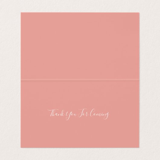 Monogram Crest Gold Blush Trouwplaats Kaarten (Binnenkant ongevouwen)