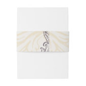 Monogram Crest Gold Paarse  uitnodiging Uitnodigingen Wikkel (Achterkant Voorbeeld)