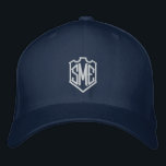 Monogram Crest Initialen Aangepast Gepersonaliseer Geborduurde Pet<br><div class="desc">Monogram Crest Monogrammed Initialen Custom Gepersonaliseerd Geborduurd Honkbal Pet is voorzien van de eenvoudige moderne geborduurde monogram van uw initialen in een kam rand. Perfect als cadeau voor familie en vrienden voor verjaardag,  kerst,  Vaderdag,  Moederdag,  bruiloften en meer. Creëer door Evco Studio www.zazzle.com/store/evcostudio</div>
