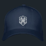 Monogram Crest Initialen Aangepast Gepersonaliseer Geborduurde Pet<br><div class="desc">Monogram Crest Monogrammed Initialen Custom Gepersonaliseerd Geborduurd Honkbal Pet is voorzien van de eenvoudige moderne geborduurde monogram van uw initialen in een kam rand. Perfect als cadeau voor familie en vrienden voor verjaardag,  kerst,  Vaderdag,  Moederdag,  bruiloften en meer. Creëer door Evco Studio www.zazzle.com/store/evcostudio</div>