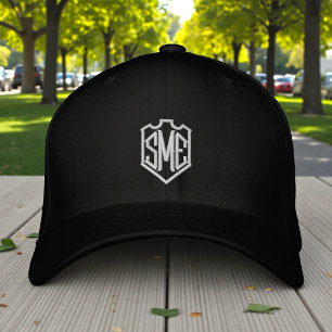 Monogram Crest Initialen Aangepast Gepersonaliseer Geborduurde Pet