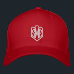 Monogram Crest Initialen Aangepast Gepersonaliseer Geborduurde Pet<br><div class="desc">Monogram Crest Monogrammed Initialen Custom Gepersonaliseerd Geborduurd Honkbal Pet is voorzien van de eenvoudige moderne geborduurde monogram van uw initialen in een kam rand. Perfect als cadeau voor familie en vrienden voor verjaardag,  kerst,  Vaderdag,  Moederdag,  bruiloften en meer. Creëer door Evco Studio www.zazzle.com/store/evcostudio</div>