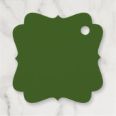 Monogram Crest met Lemons en boegbruiloft Bedankjes Labels (Achterkant)