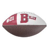 Monogram Crimson Red & White American Football (Gedraaid 270)