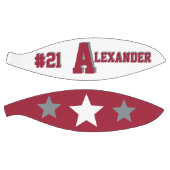 Monogram Crimson Red, White, Grey Basketbal (Panelen)