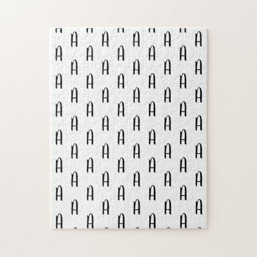 Monogram Cursieve Frustratie Legpuzzel (Verticaal)