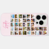 Monogram Custom 36 Photo Collage Case-Mate iPhone Case (Achterkant (horizontaal))