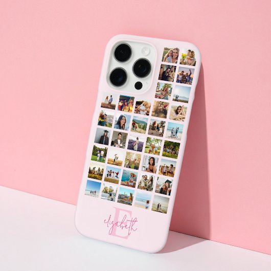 Monogram Custom 36 Photo Collage Case-Mate iPhone Case
