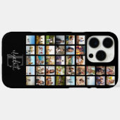 Monogram Custom 36 Photo Collage Case-Mate iPhone Case (Achterkant (horizontaal))