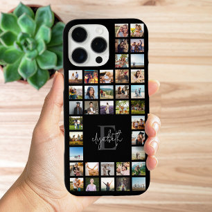 Monogram Custom 37 Photo Collage iPhone 16 Pro Max Hoesje