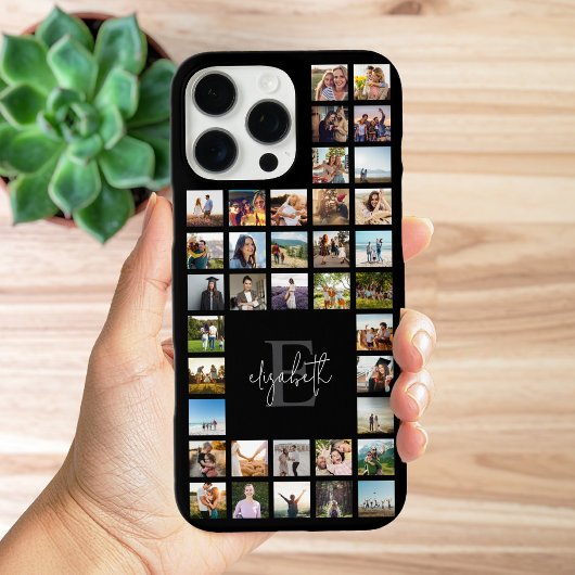 Monogram Custom 37 Photo Collage Case-Mate iPhone Case