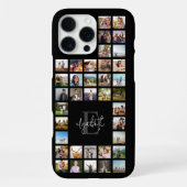 Monogram Custom 37 Photo Collage iPhone Hoesje (Achterkant)