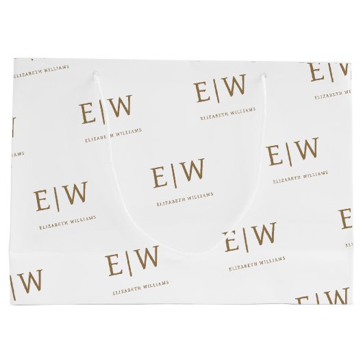 Monogram Custom Branded Business Company Verpakkin Groot Cadeauzakje (Achterkant)