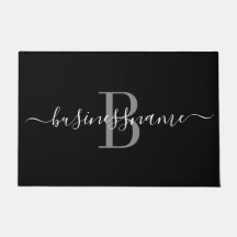 Monogram Custom Business Logo Black en White 