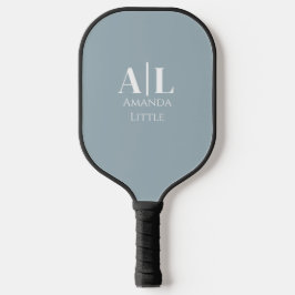 Monogram Custom Initialen Pickleball Paddle - Blau
