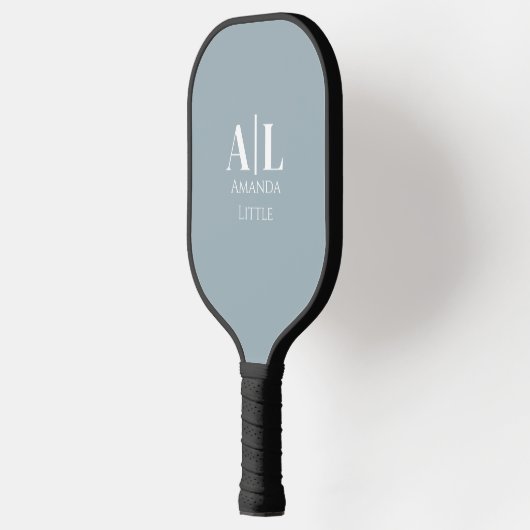 Monogram Custom Initialen Pickleball Paddle - Blau (Links)