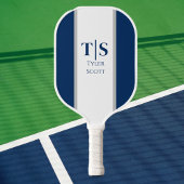 Monogram Custom Initialen Pickleball Paddle - Blau