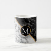 Monogram Custom Letter Coffee Mok Marmer (Center)