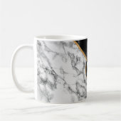 Monogram Custom Letter Coffee Mok Marmer (Links)