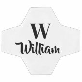Monogram Custom Name Classic Sports Voetbal (Enkel)